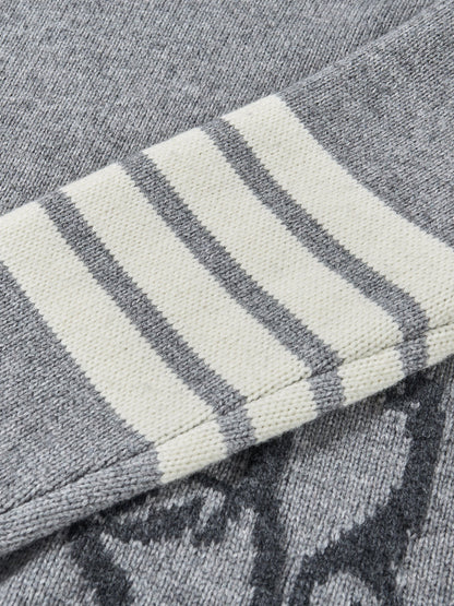 2025SS Women's Goose Intarsia Sweater THOM TREND