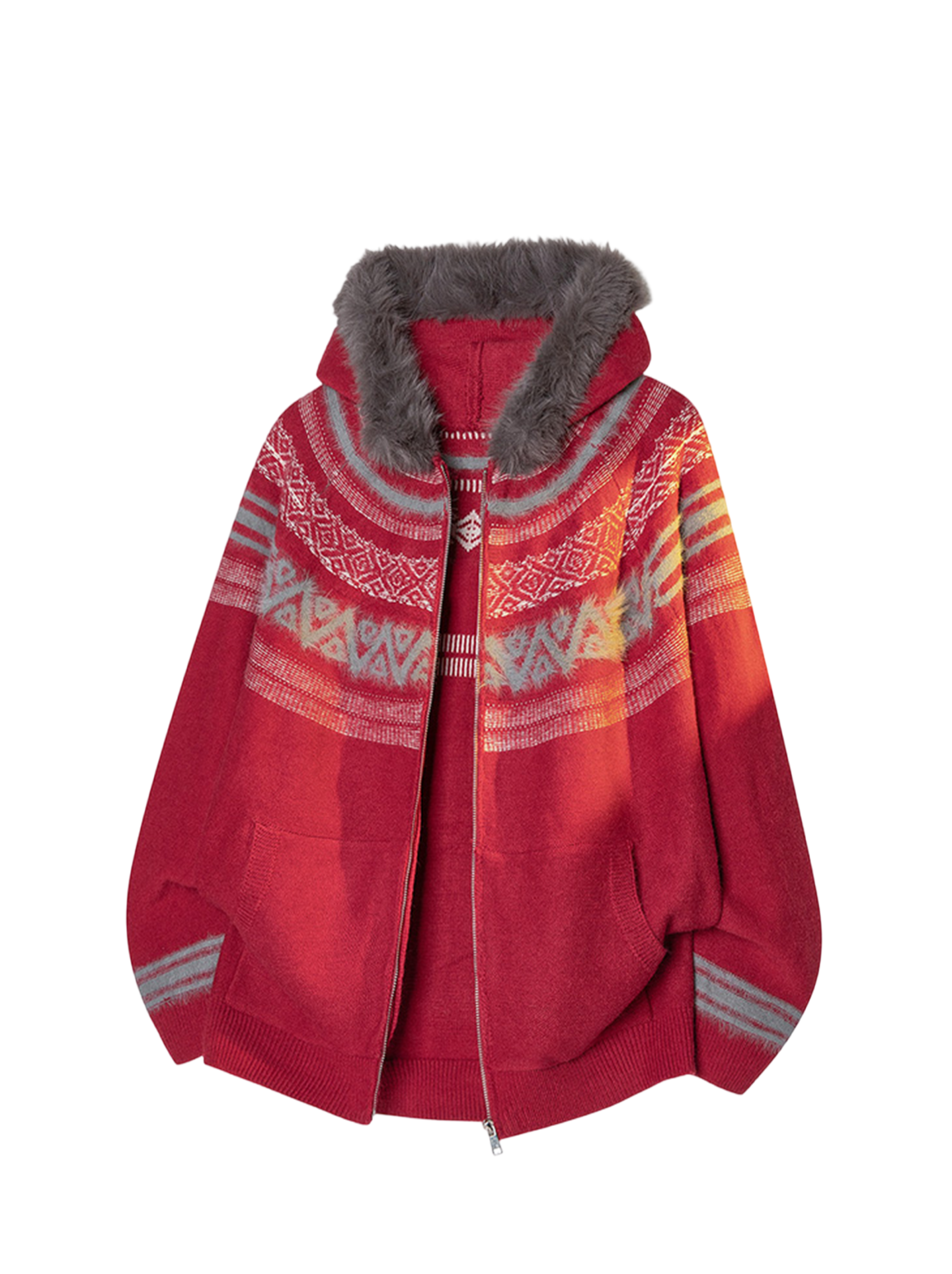 Jacquard cardigan THOM TREND