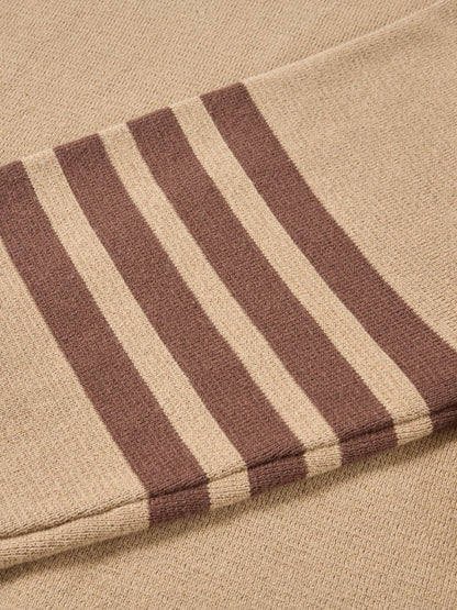 2025SSS Khaki color-block sweater THOM TREND