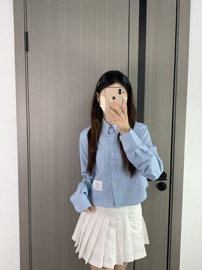 2025SS  striped long-sleeved shirt THOM TREND