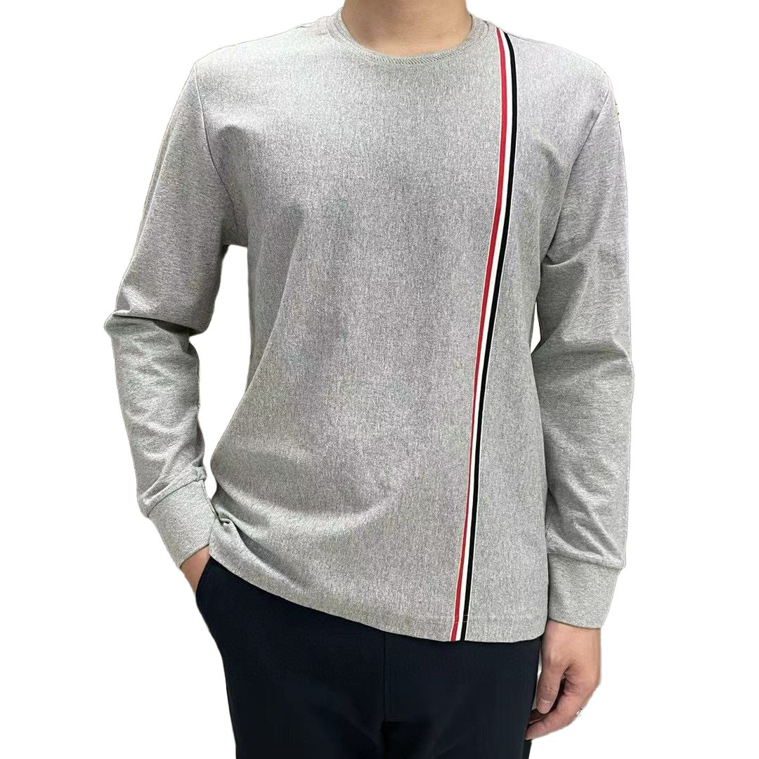2025SS  vertical striped long-sleeved T-shirt THOM TREND
