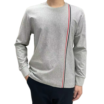 2025SS  vertical striped long-sleeved T-shirt THOM TREND