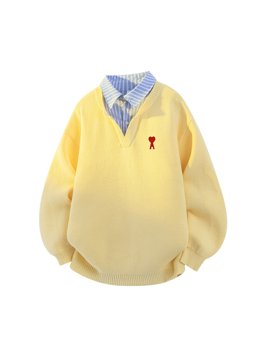 Faux two-piece sweater THOM TREND