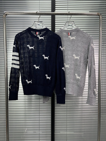 2025SS  Puppy embroidered sweater THOM TREND