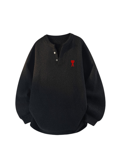 American Henley Collar Sweater THOM TREND