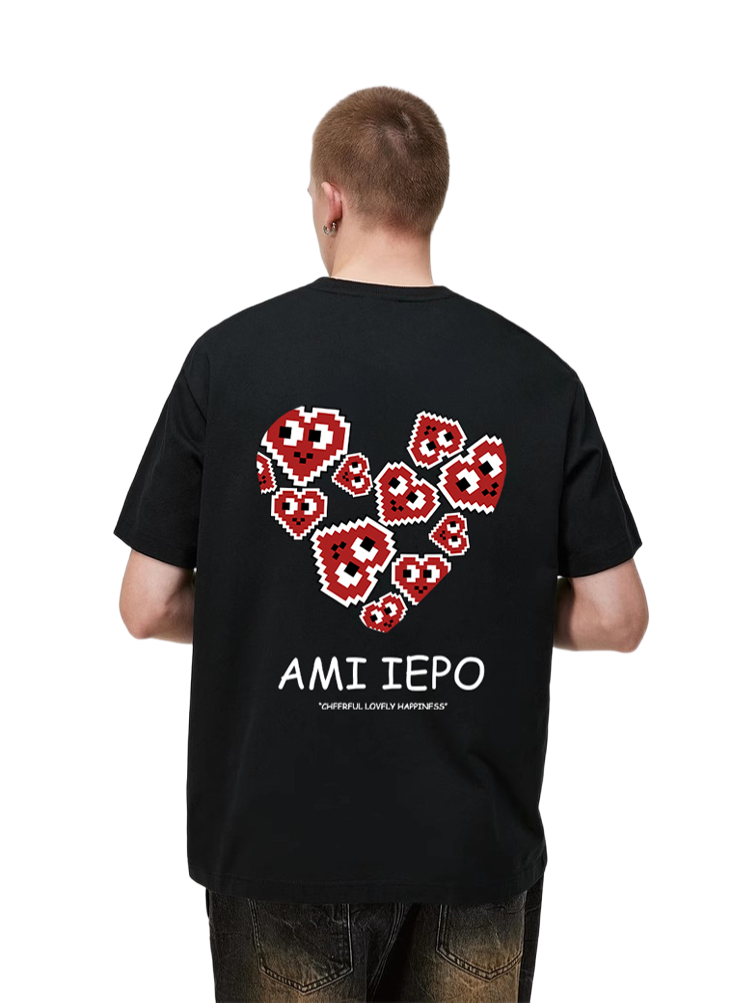 2025SS Heart Print T-shirt THOM TREND