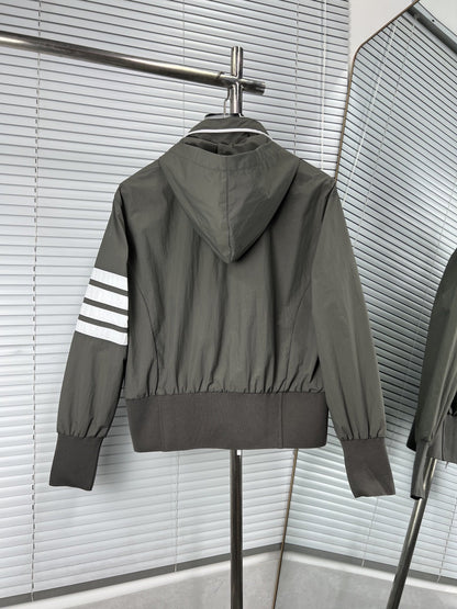 2025SS striped zip-up jacket THOM TREND