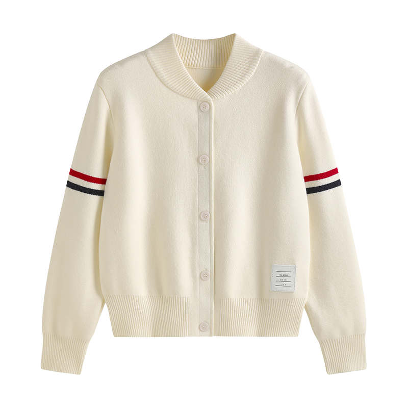 2025SS Double-stitched knitted cardigan THOM TREND