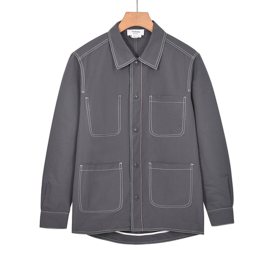 2025SS lapel striped jacket THOM TREND