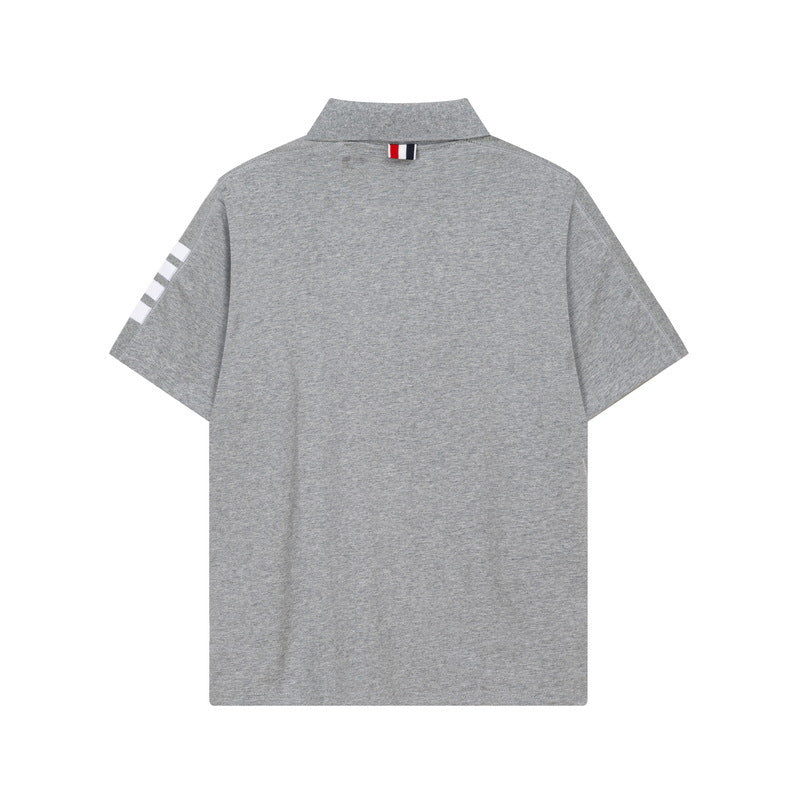 2025SS Four-bar sleeve T-shirt THOM TREND