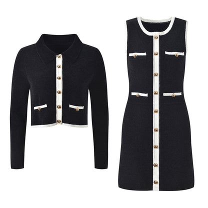 2025SS Short cardigan + dress THOM TREND