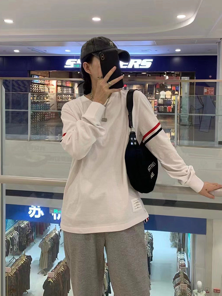 2025SS Double-sleeved ribbon T-shirt