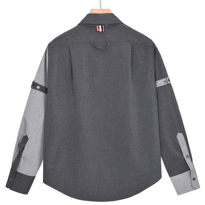 2025SSS color-block shirt jacket THOM TREND