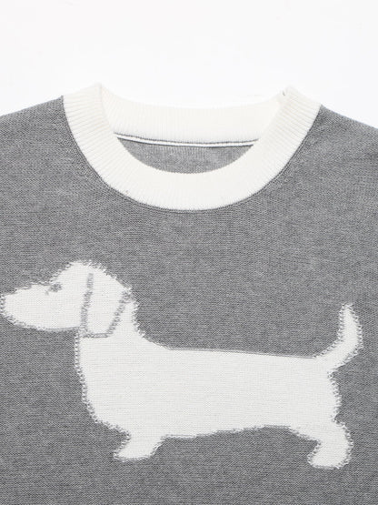 2025SS Puppy Crew Neck Sweater THOM TREND