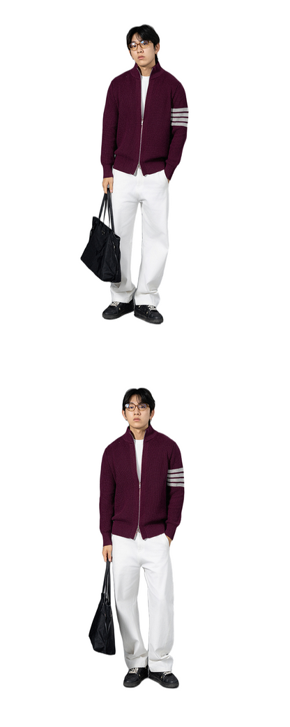 2025SS Stand collar cardigan THOM TREND