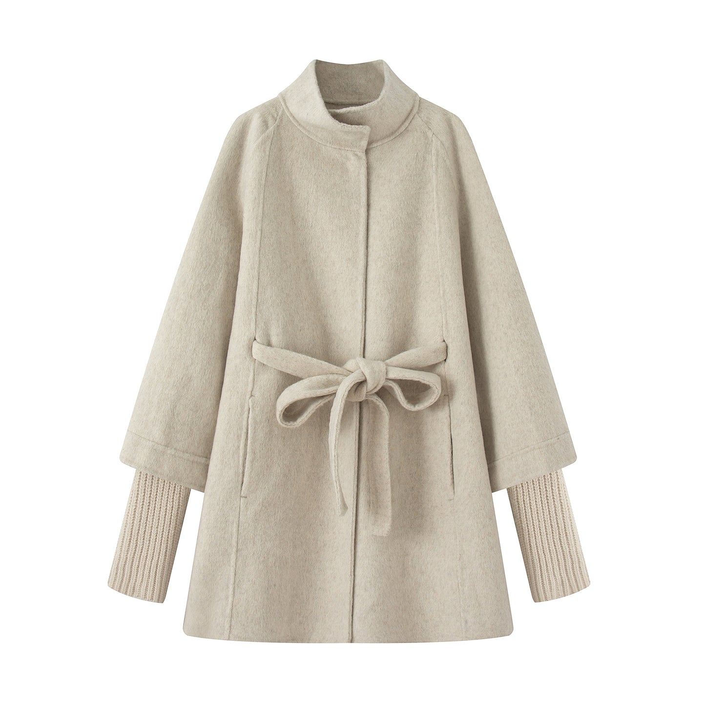 2025SS mid-length tie woolen coat THOM TREND