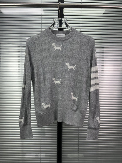 2025SS  Puppy embroidered sweater THOM TREND