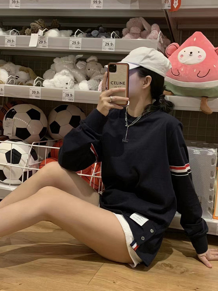 2025SS Double-sleeved ribbon T-shirt