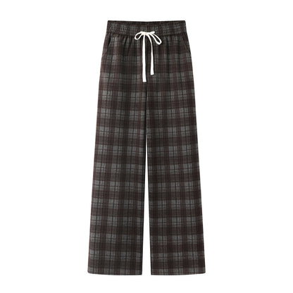2025SS Plaid brushed trousers THOM TREND