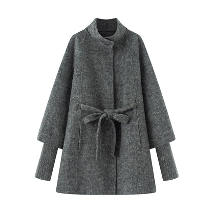 2025SS mid-length tie woolen coat THOM TREND