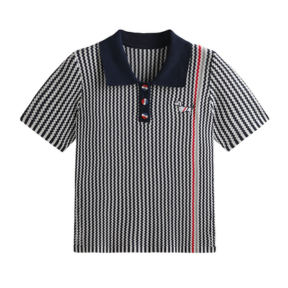 2025SS  vertical striped short sleeves THOM TREND
