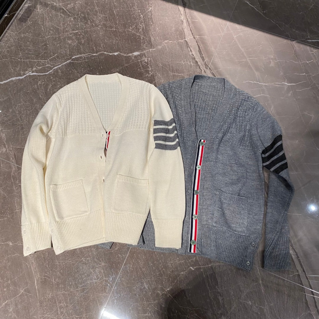 2025SS  Small check cardigan THOM TREND