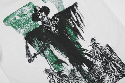 Scarecrow embroidered T-shirt