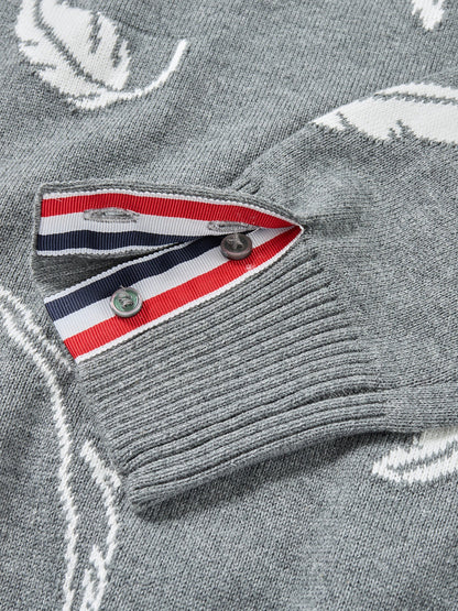 2025SS Feather intarsia sweater THOM TREND