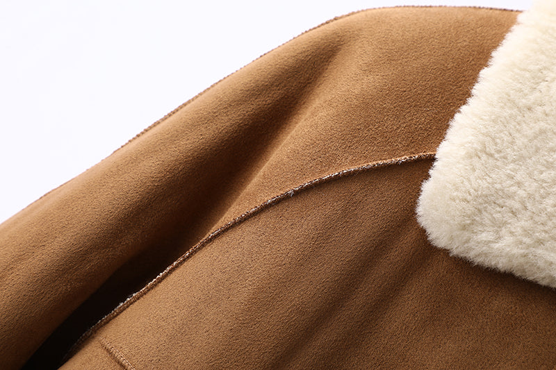 2025SS Suede faux lambskin jacket THOM TREND