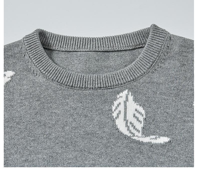 2025SS Feather intarsia sweater THOM TREND