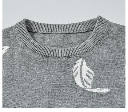 2025SS Feather intarsia sweater THOM TREND