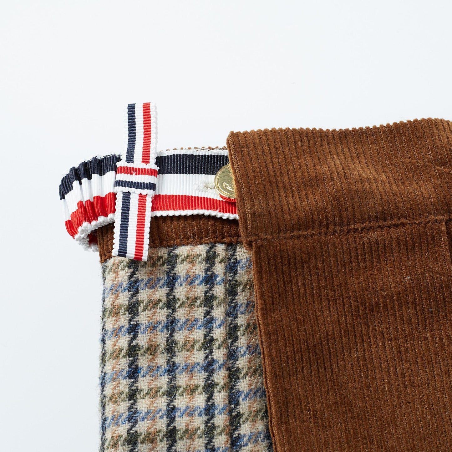 2025SS Contrast color plaid skirt