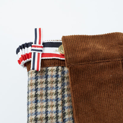 2025SS Contrast color plaid skirt