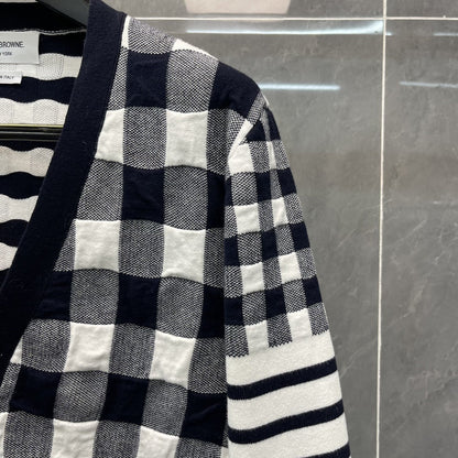 2025SS  Checkerboard cardigan THOM TREND