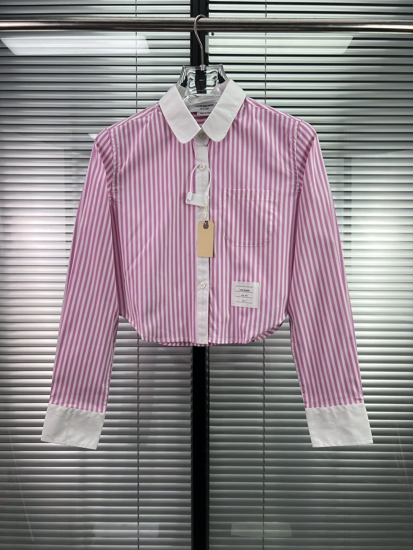 2025SS  striped long-sleeved shirt THOM TREND