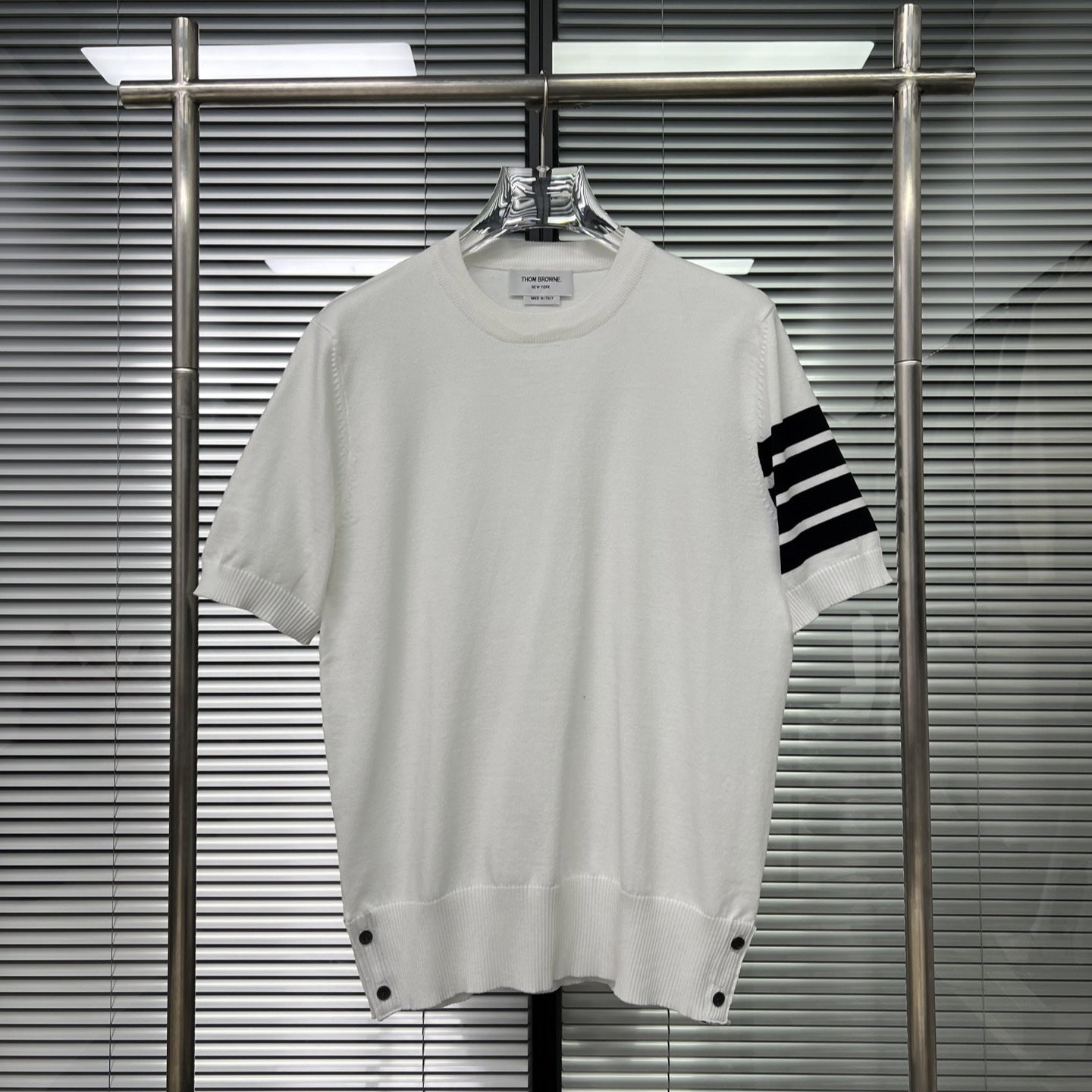 Women's four-bar v-neck cardigan（副本） THOM TREND
