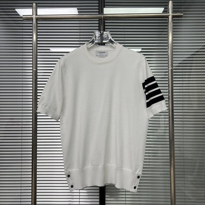 Women's four-bar v-neck cardigan（副本） THOM TREND