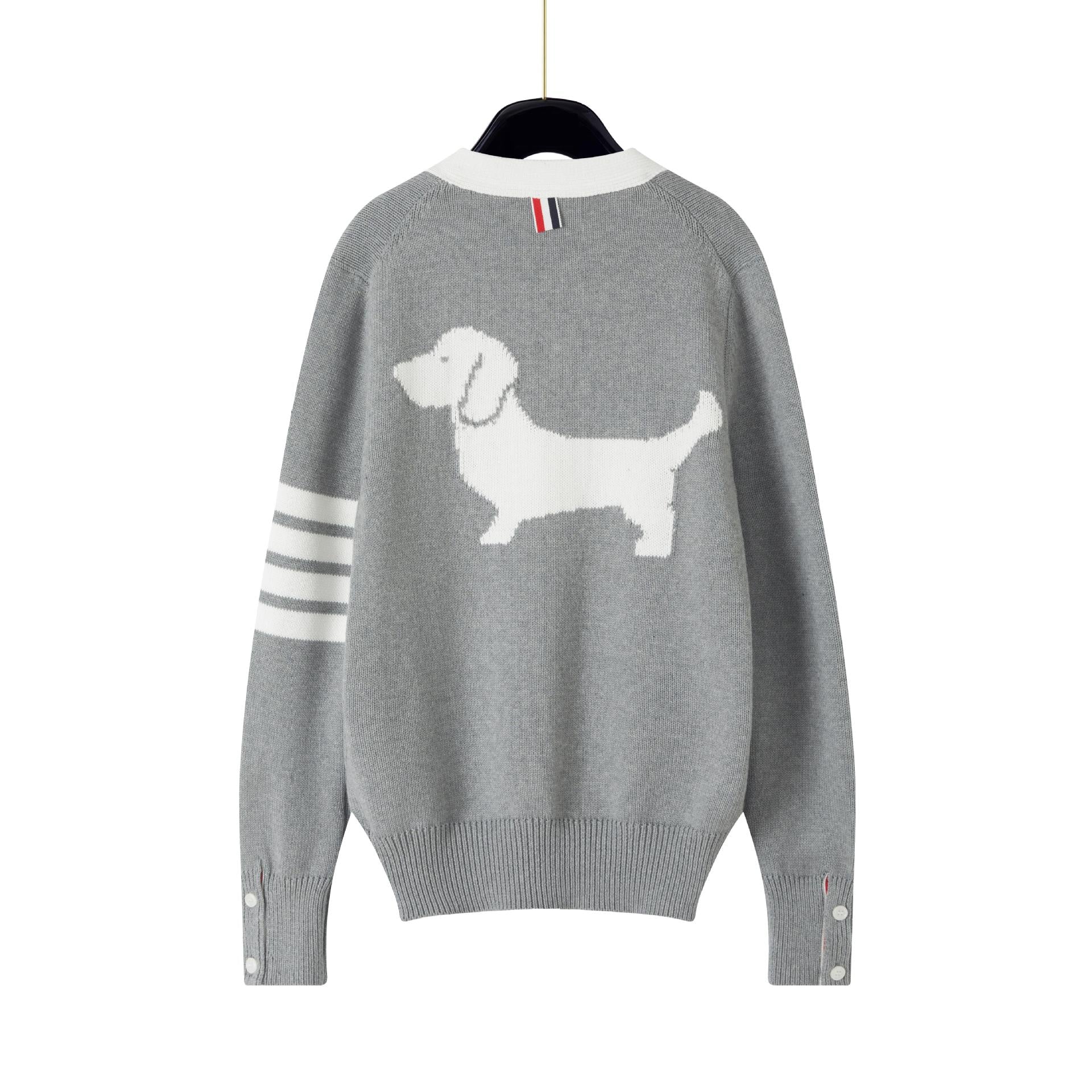 2025SS Back Dog Cardigan THOM TREND