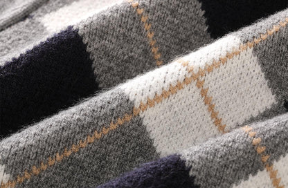 2025SS Diamond check cardigan THOM TREND