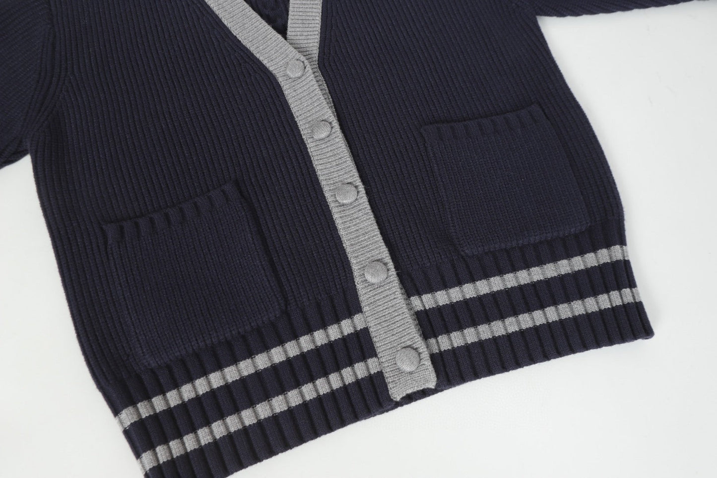 2025SS Puppy Color Striped Cardigan THOM TREND