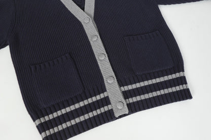 2025SS Puppy Color Striped Cardigan THOM TREND