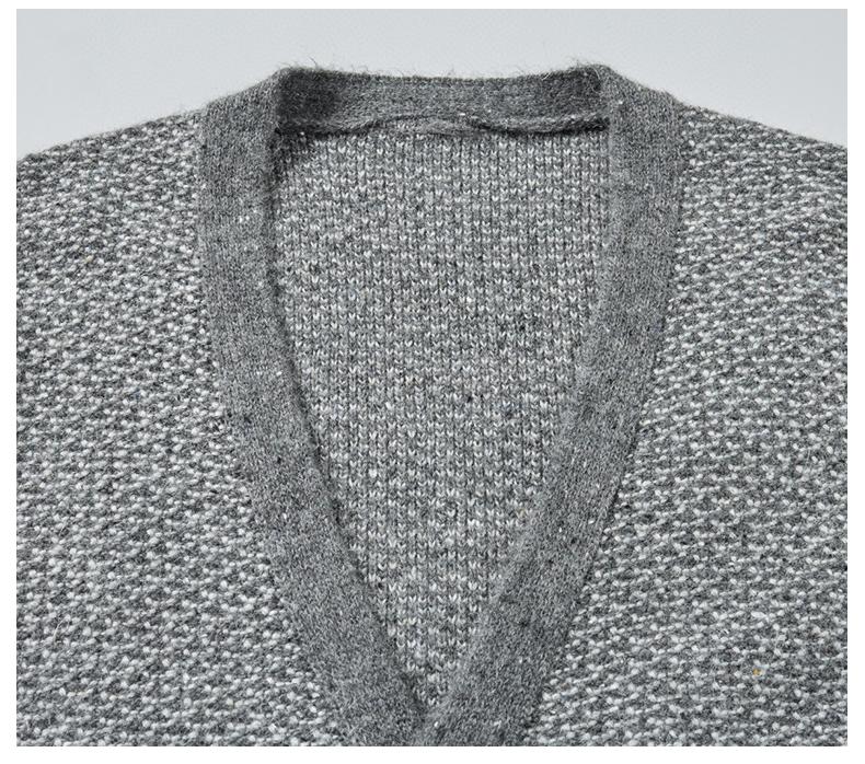 2025SSS Chunky Knit Sweater Jacket THOM TREND