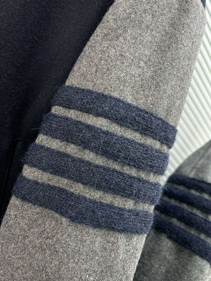 2025SS contrast color stand collar jacket THOM TREND