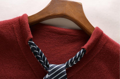 2025SS Tie-knitted scarf bow cardigan THOM TREND