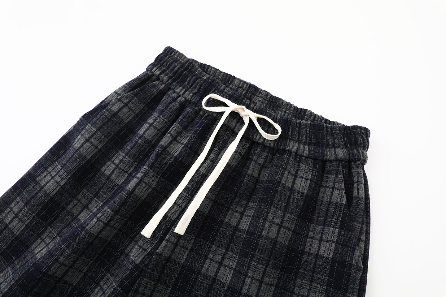 2025SS Plaid brushed trousers THOM TREND