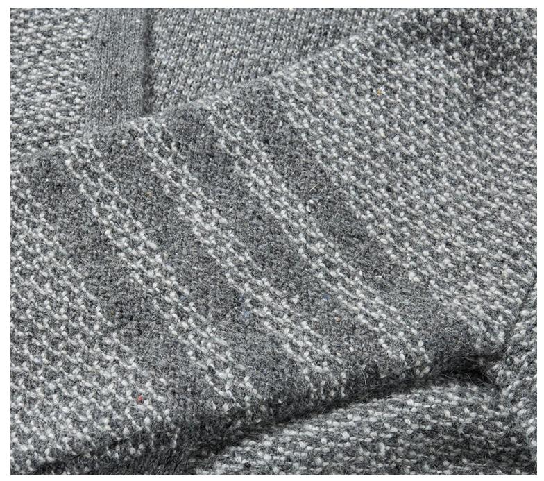 2025SSS Chunky Knit Sweater Jacket THOM TREND