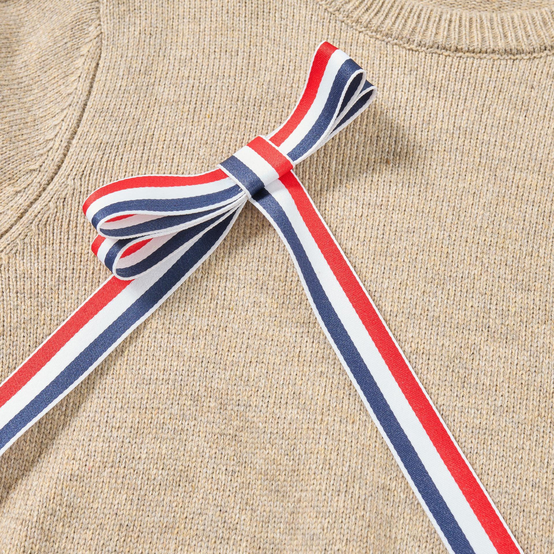 2025SS Detachable bow sweater THOM TREND