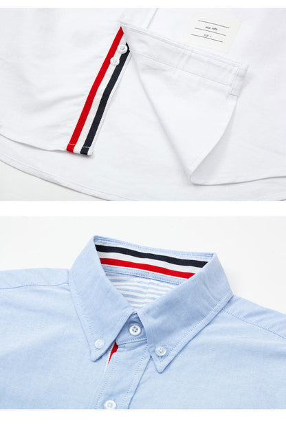 Men's four-bar collar mid-ribbon shirt（副本） THOM TREND