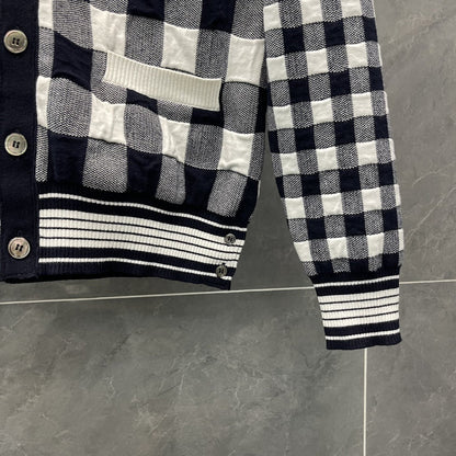 2025SS  Checkerboard cardigan THOM TREND