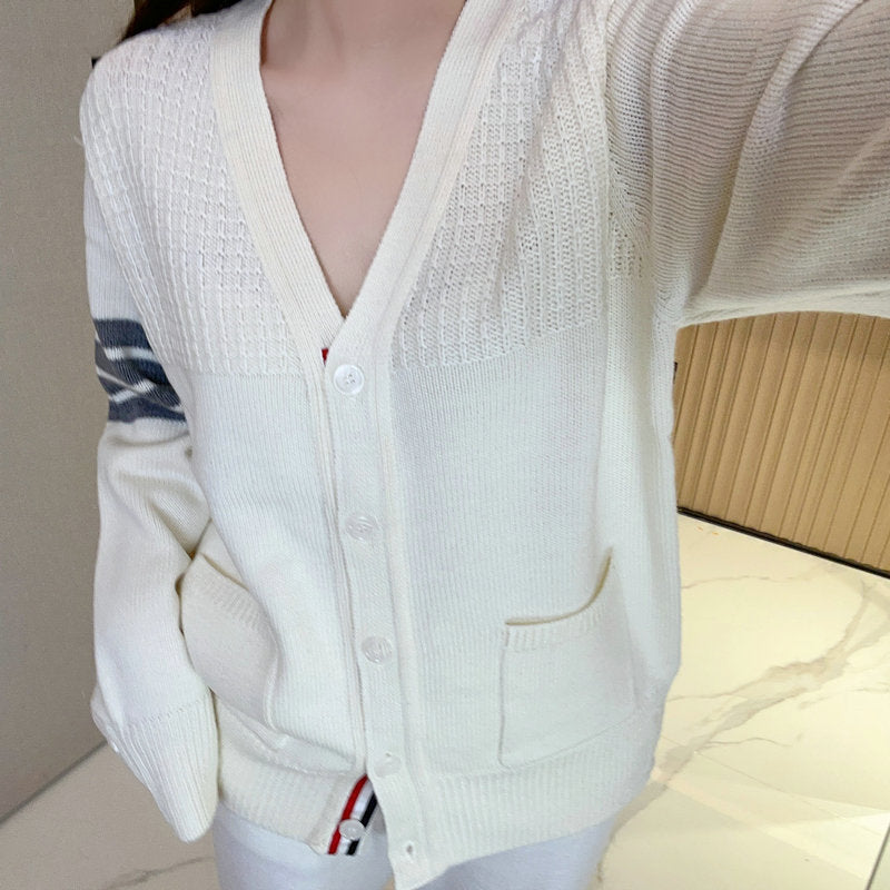 2025SS  Small check cardigan THOM TREND